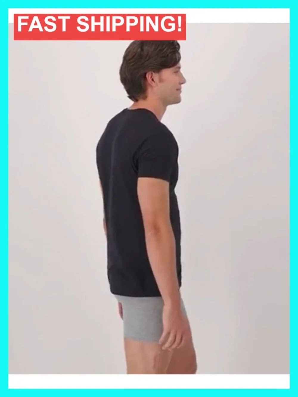 Men's Cotton Undershirt Multipack - 6 Pack, Crew Neck, Short Sleeve